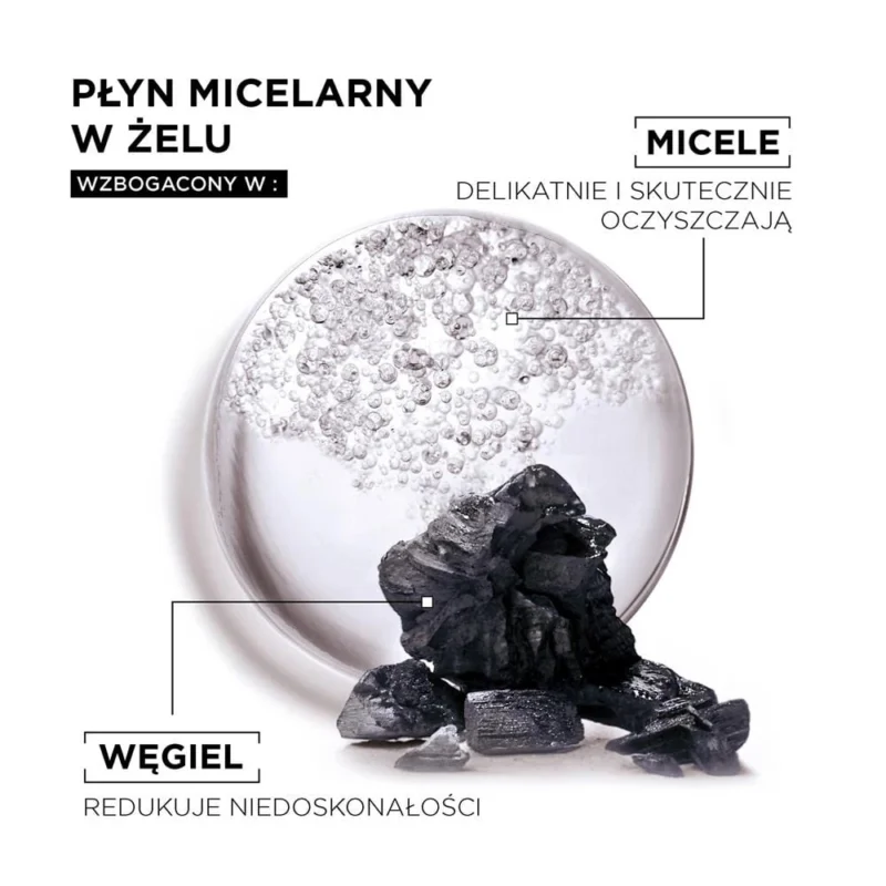 ژل ميسلار زغال گارنير Charcoal حجم 400ميل - Image 3