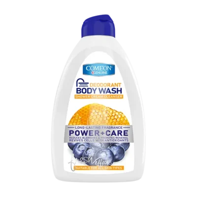 شامپو بدن کرمی کامان حاوی عصاره عسل و بلوبری حجم 510 میل