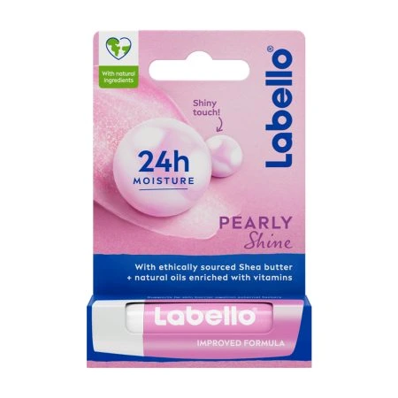 Labello-Moisture-Pearly-Shine-Lip-Balm-450x450 بالم لب مرطوبکننده لابلو Pearly وزن 4.8گرم - Image 1