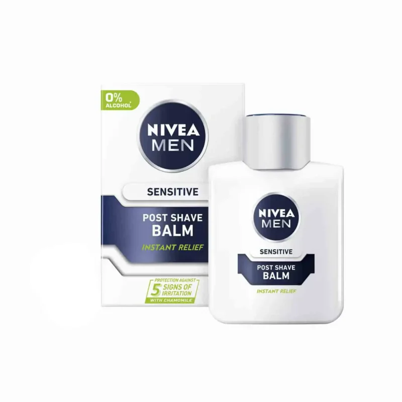 Nivea-Men-Iirritated-skin-Sensitive-After-Shave-Balm-100ml بالم افترشیو نیوا مدل sensitive instant relief حجم 100 میل - Image 1