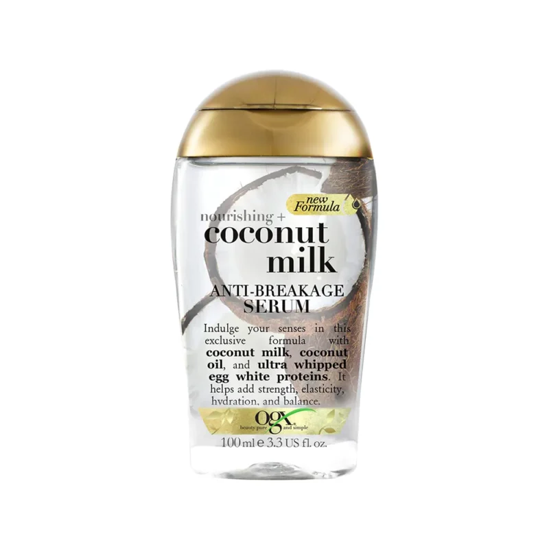 OGX-Nourishing-Coconut-Milk-Anti-Breakage-Serum سرم موی ضدشکنندگی او جی ایکس مدل coconut milk حجم 100 میل - Image 1