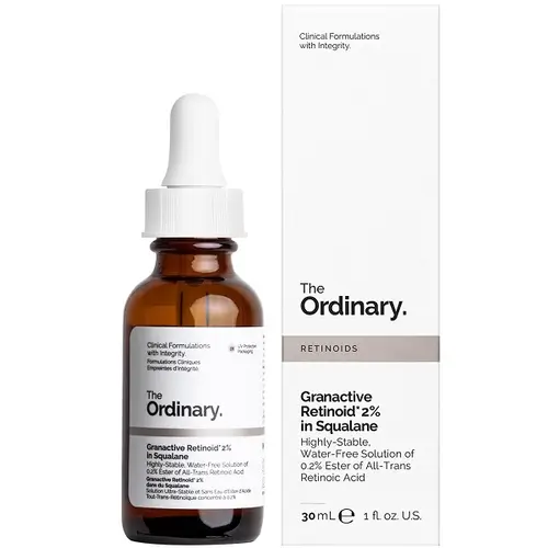 The Ordinary Gran Active Retinol 2% Squalene Serum سرم گرن اکتیو رتینول 2% اسکوالن اوردینری The Ordinary حجم 30 میل
