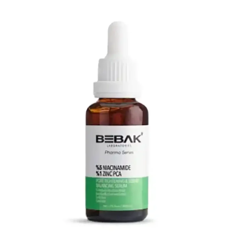 bebak-pharma-pore-tightening-sebum-balancing-pore-tightening-and-sebum-balancing-serum-2 سرم سفت کننده و متعادل کننده منافذ Bebak حجم 30 میل