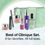 پک 6عددی آرایشی/مراقبتی کلینیک Best seller (فول سایز - کیف متالیک سبز) - Image 2