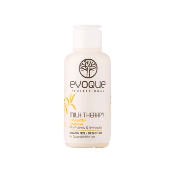 evoque-hair-milk-conditioner-100-ml نرم کننده مو شیر کرمی ایووک حجم 100 میل