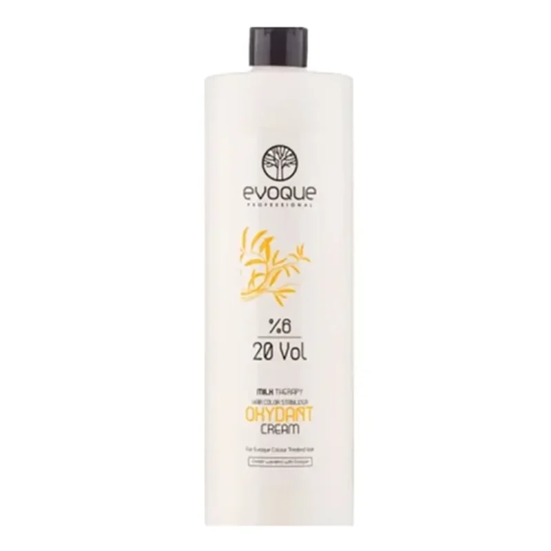 evoque-milk-therapy-hair-color-stabilizer-oxydant-cream-1000-ml كرم اكسيدان ايووك مدل 6% THERAPY MILK حجم ١٠٠٠ ميل