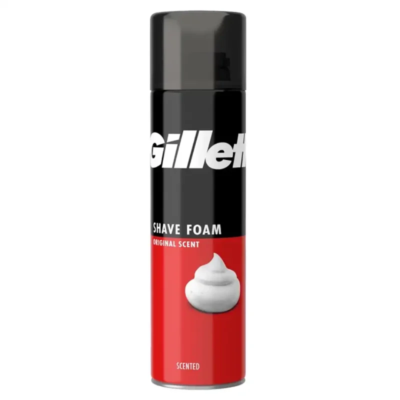 gillette-classic-shaving-foam-original-scent-model-200-ml فوم اصلاح کلاسیک ژیلت مدل ORIGINAL SCENT حجم 200 میل