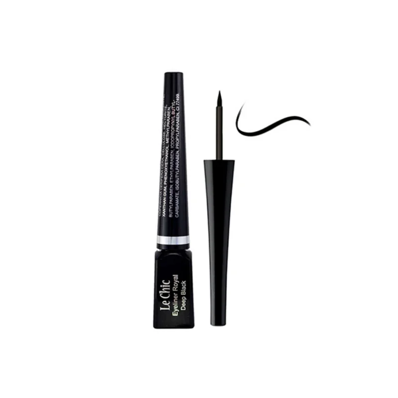 le chic eyeliner royal deep black2 (1) خط چشم کوزهای ضدآب لچیک Royal حجم 3میل - Image 1