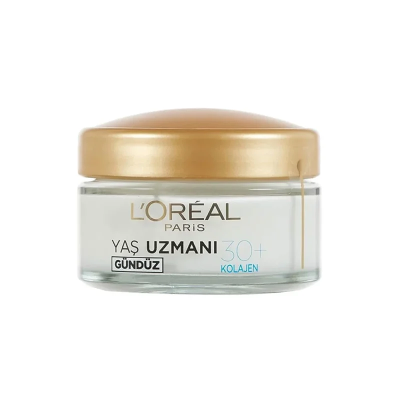 loreal-paris-yas-uzmani-30-kirisiklik-karsiti-nemlendirici-krem-rayka کرم روز کلاژن لورال مدل Uzmani حجم 50میل - Image 1