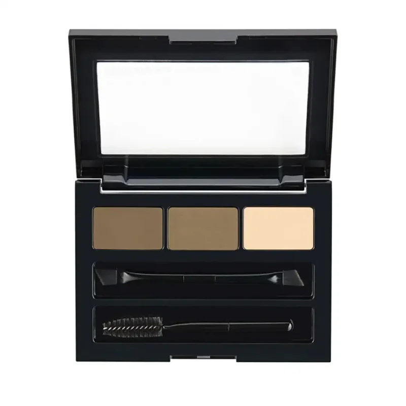 maybelline-eyebrow-shadow-palette-model-brow-drama-number-250-3-colors پالت سایه ابرو میبلین مدل BROW drama شماره 250 (3رنگ)
