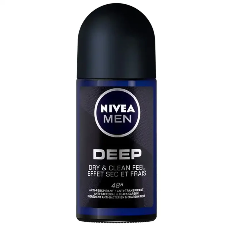 nivea-men-dry-and-clean-feel-deodorant مام رولی مردانه نیوآ مدل dry and clean feel حجم 50میل