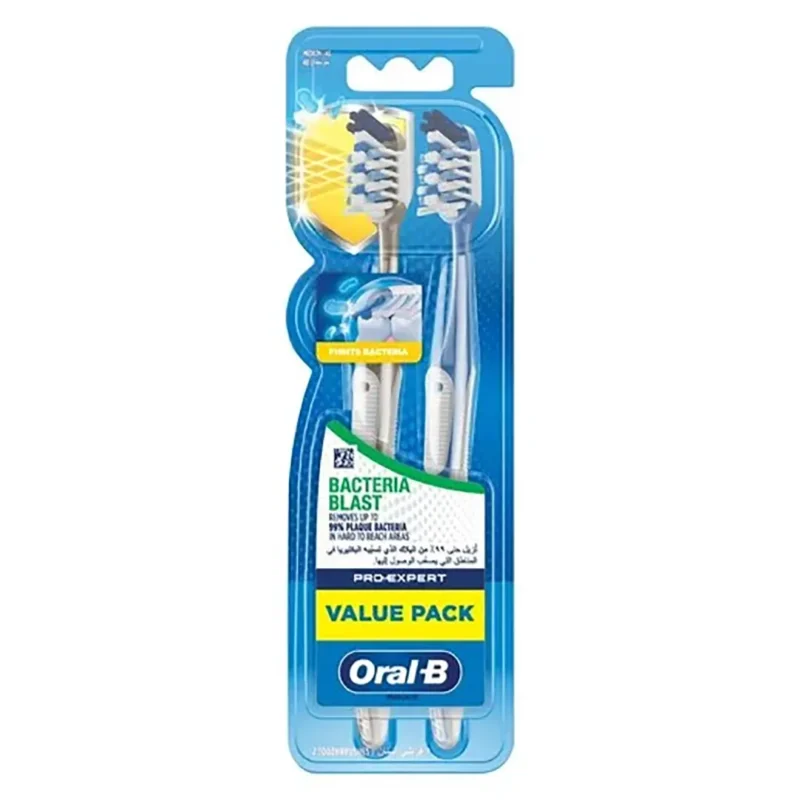 oral-b-bacteria-blast-value-pack مسواک اورال بی مدل bacteria blast بسته ی 2 عددی