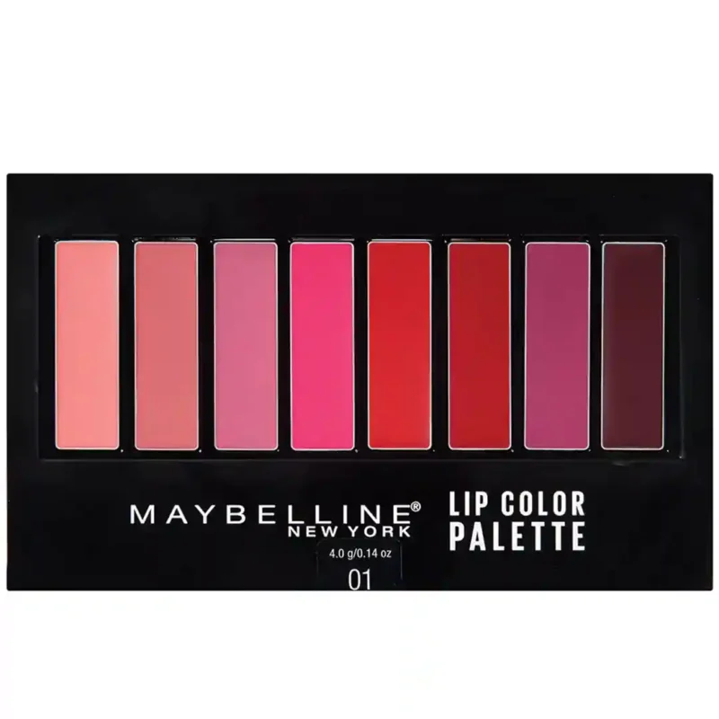 palette-of-8-colors-of-maybelline-lipstick پالت 8 رنگ رژ لب میبلین