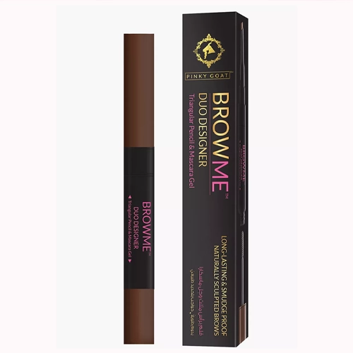 pinky goat due designer ريمل ابرو و مداد ابرو دو طرفه پينكی گوت مدل BROWME - Image 1