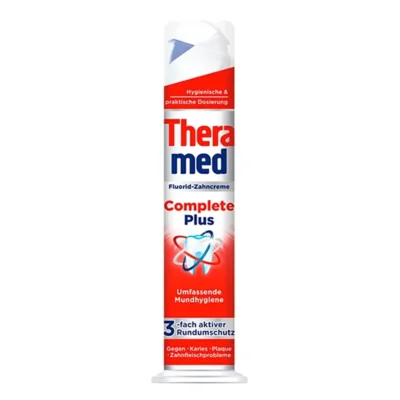 خمیر دندان پمپی ترامد مدل Theramed Complete Plus