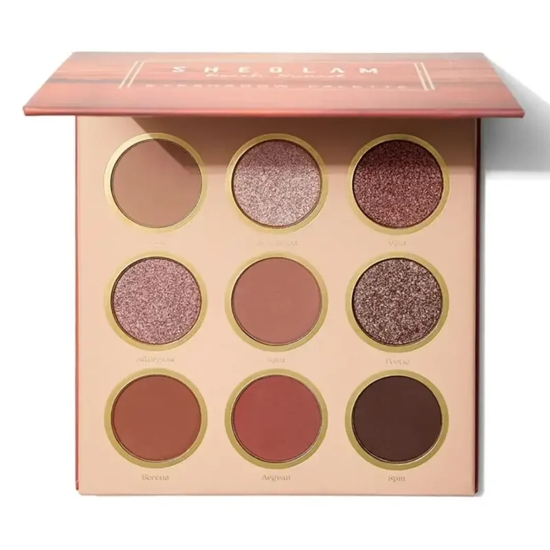 shiglam-eyeshadow-palette-beach-sunset-model-9-colors پالت سايه چشم شیگلم مدل Beach Sunset ( 9 رنگ )