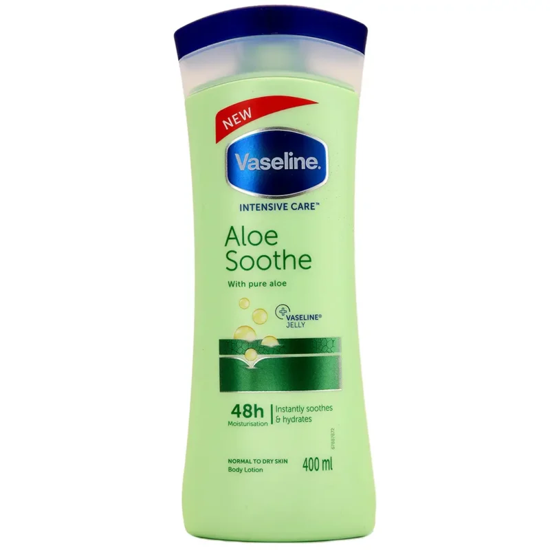 vaseline-aloe-vera-body-lotion لوسیون بدن وازلین مدل آلوئه ورا - 400 میل