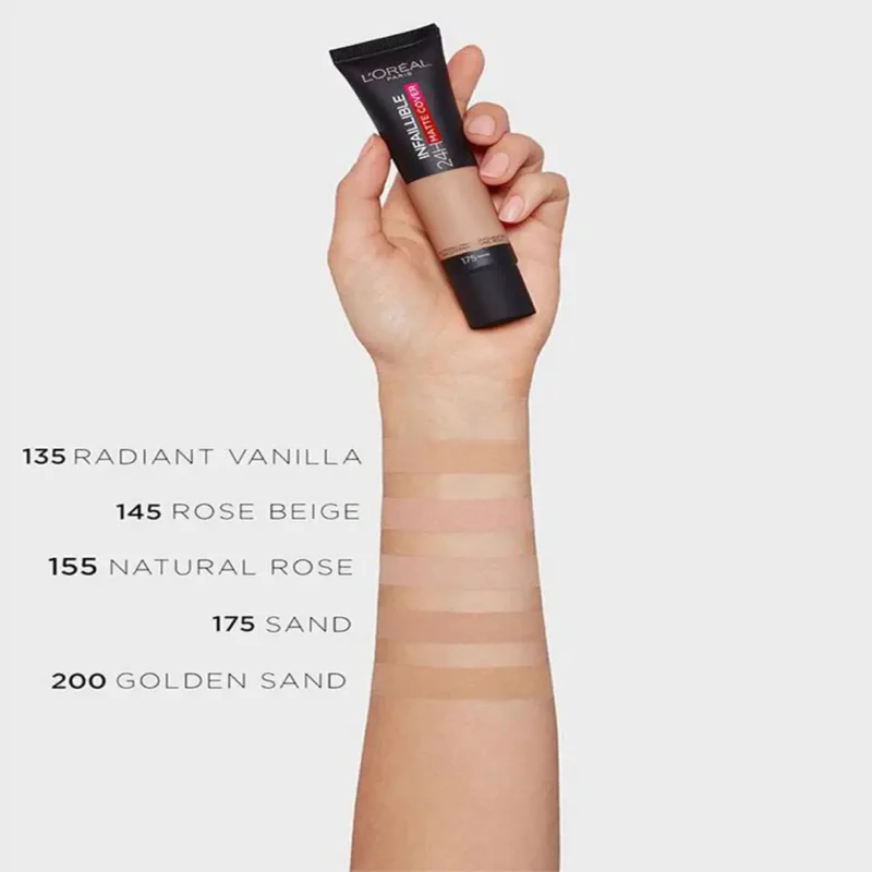 کرم پودر لورال مدل Infaillible 32H matte cover تیوپی 30میل - Image 2