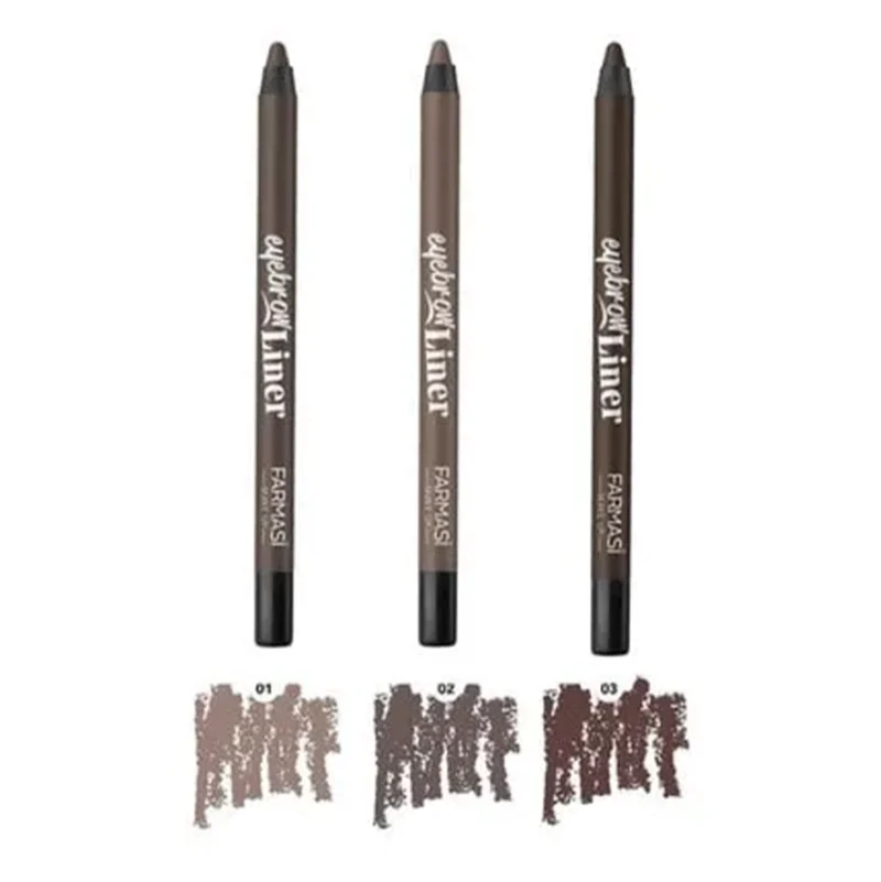 مداد ابرو چوبی فارماسی رنگ 02 Greyish Brown - Image 2