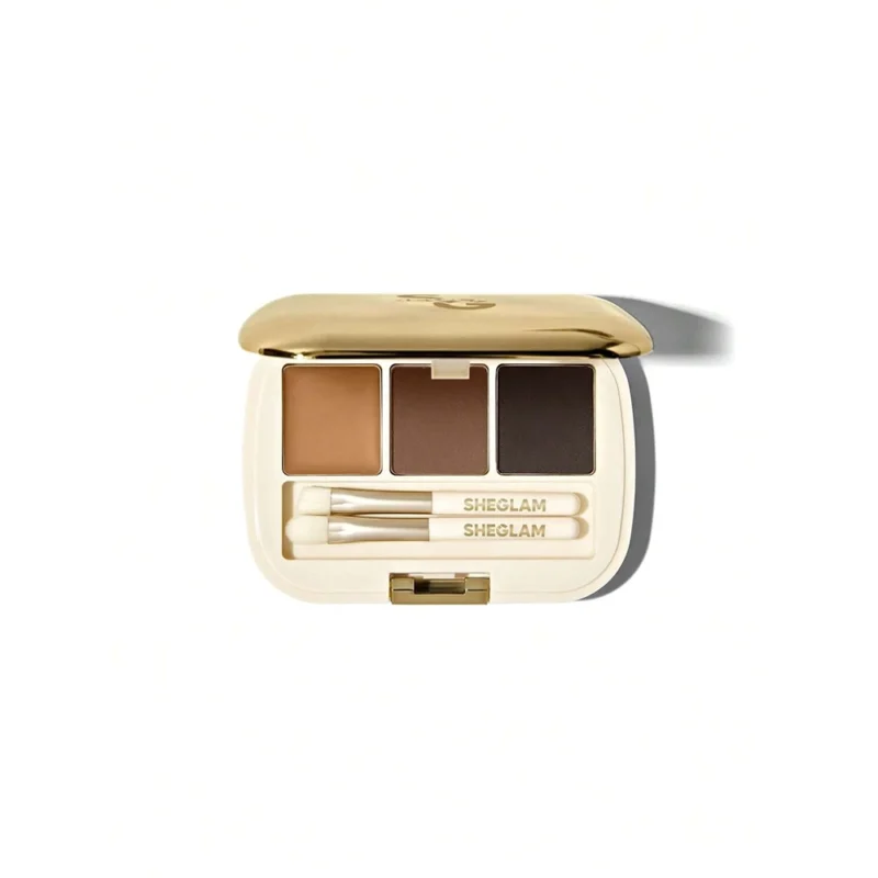 پالت سایه‌ی ابروی شیگلم رنگ Dark Brown - Image 1