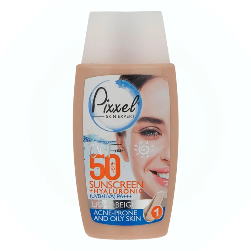 کرم ضد آفتاب رنگی پیکسل پوست چرب حجم 50میل - Image 1