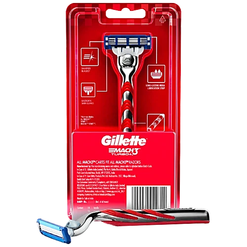 30007364-2_11-gillette-mach-3-special-edition-turbo-plus-shaving-razor-with-advanced-anti-friction-coating تیغ اصلاح مردانه ژیلت مدل Mach3 Turbo (1عددی) - Image 1