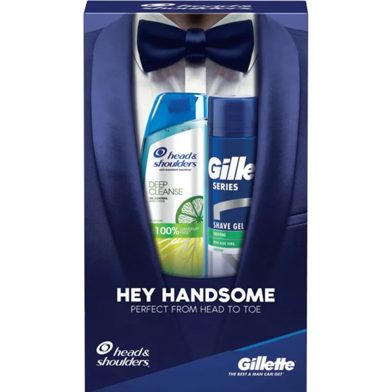 ست شامپو هد اند شولدرز و ژل اصلاح ژیلت - Image 1