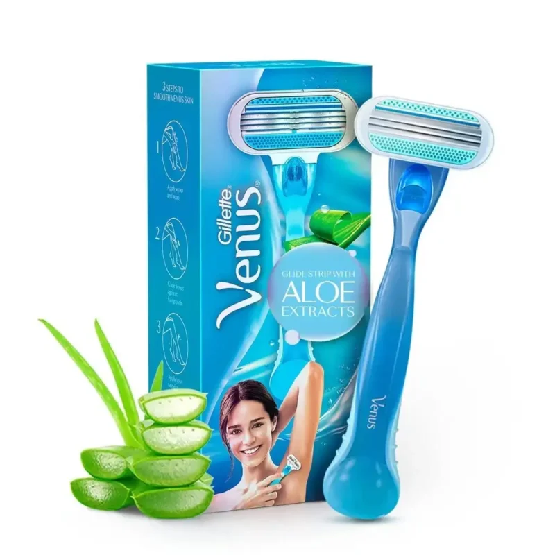 gillette venus blade aloe vera تیغ اصلاح زنانه 3 لبه ونوس حاوی آلوئه ورا - Image 1