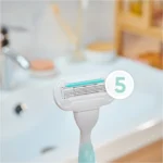 تیغ اصلاح زنانه 5 لبه ونوس مدل Extra Smooth - Image 3