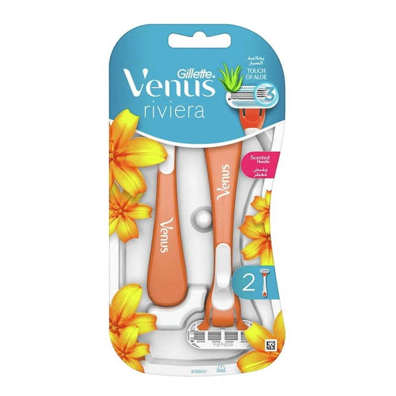 gillette venus riviera تیغ اصلاح زنانه ونوس مدل Riviera بستهی 2 عددی - Image 1