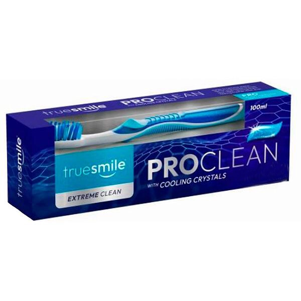true-smile-proclean-with-cooling-crystals-komplekt-cetka-i-pocistvasa-sina-pasta-za-zabi-anglijsko-kacestvo-672b55c2d764d_600x600 copy پک مسواک خمیردندان TrueSmile Cleanحجم 100 میل - Image 1