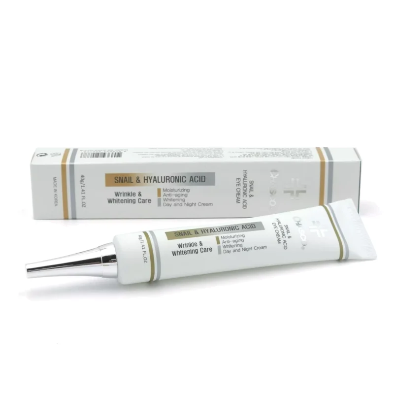 دور چشم چاسکو مدل حلزون کرم دورچشم آبرسان حلزون چاسکو مدل Snail & Hyaluronic acid حجم 40گرم - Image 1