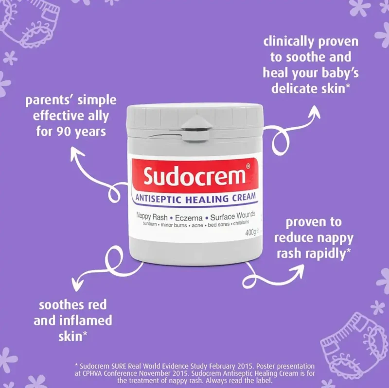کرم چندمنظوره ترمیم‌کننده و ضدسوختگی Sudocream وزن 60گرم - Image 3