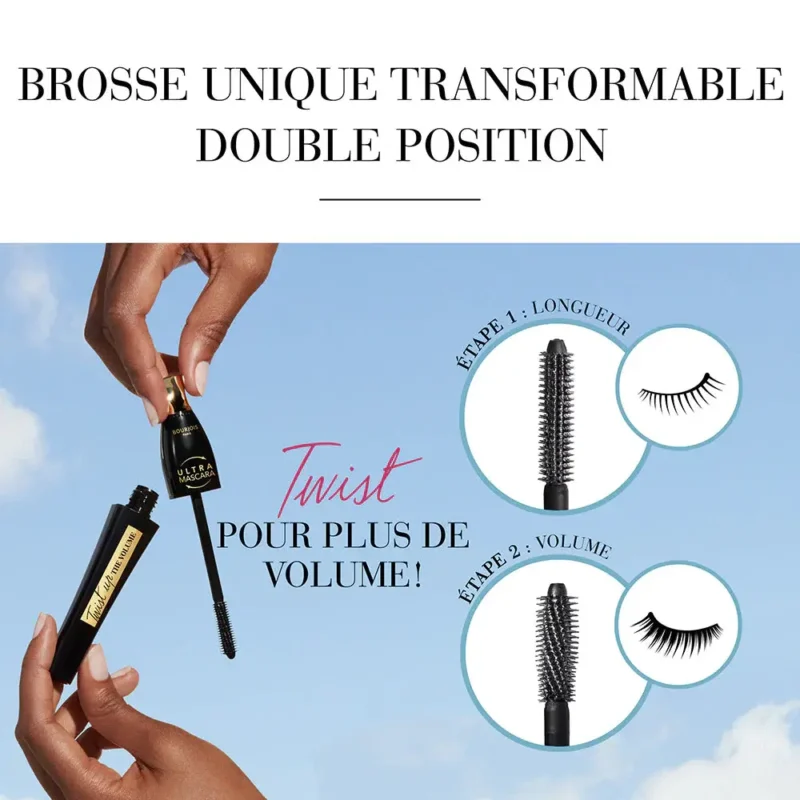 ریمل توئیست‌آپ 2در 1 بورژوا Ultra Mascara حجم 8میل - Image 4