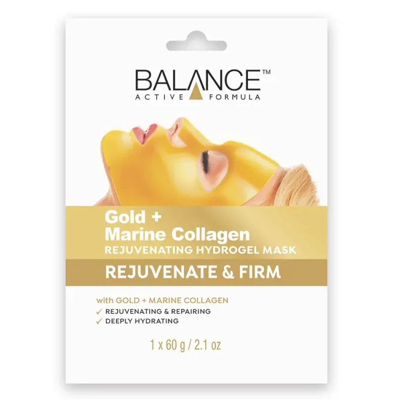 5012368041156-jpg (1) ماسک صورت ورقهای کلاژن بالانس Gold+Marine Collagen - Image 1
