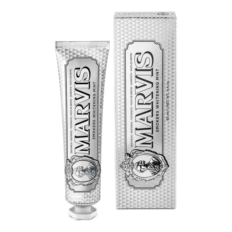 81vc8Tq7bOL._AC_SX679_ copy خمیردندان سفیدکننده قوی مارویس مدل Smokers Whitening Mint حجم 85میل - Image 1