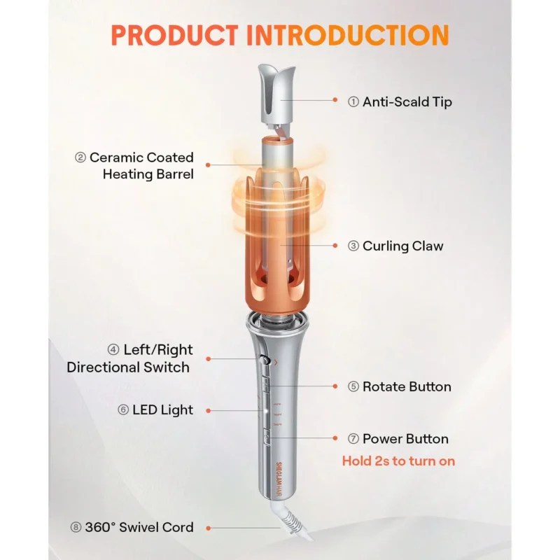 دستگاه فرکننده مو شیگلم سایز mm32 sheglam - Image 3