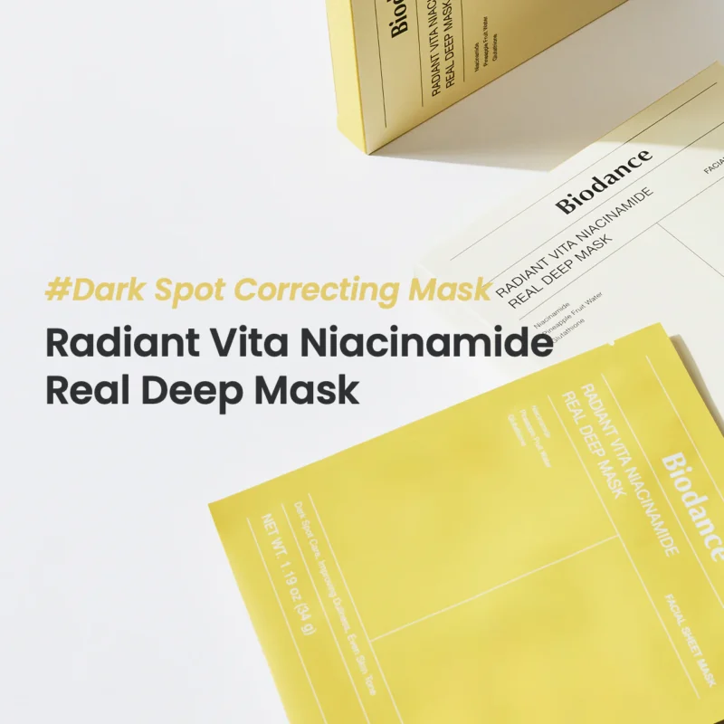 ماسک ضدلک و روشن کننده بایودنس مدل Radiant vita Niacinamide - Image 6