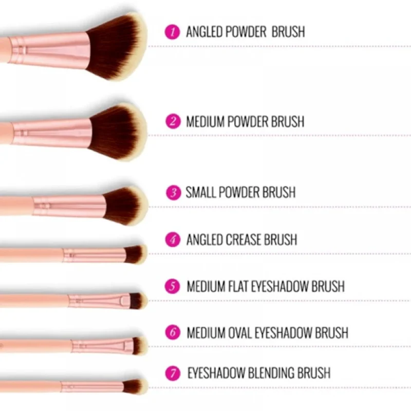 ست براش حرفه‌ای 14عددی بی اچ BH CHIC - Image 3