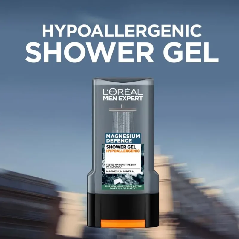 شامپو بدن مردانه لورال مدل Magnesium Defence Hypoallergenic حجم 300 میل - Image 2