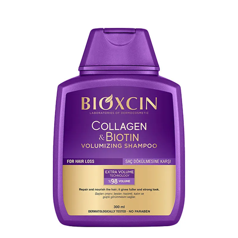 bioxcin-collagen-biotin-sac-dokulmesine-karsi-sampuan-300-ml-bioxcin-190356-72-B شامپو حجمدهنده بیوکسین Collagen & Biotin حجم 300میل - Image 1