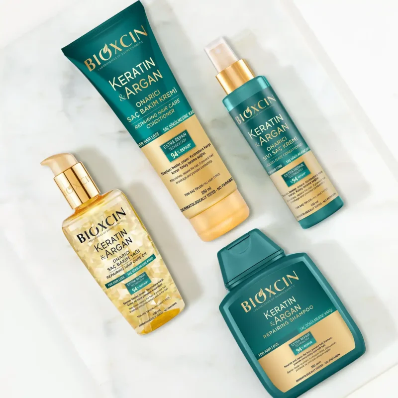 شامپو ترمیم‌کننده بیوکسین Keratin & Argan حجم 300میل - Image 2