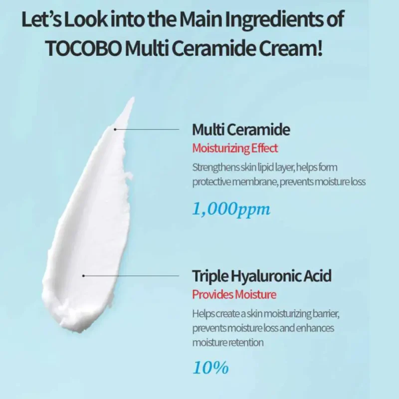 کرم مرطوب‌کننده مولتی سرامید توکوبو Multi Ceramide - Image 2