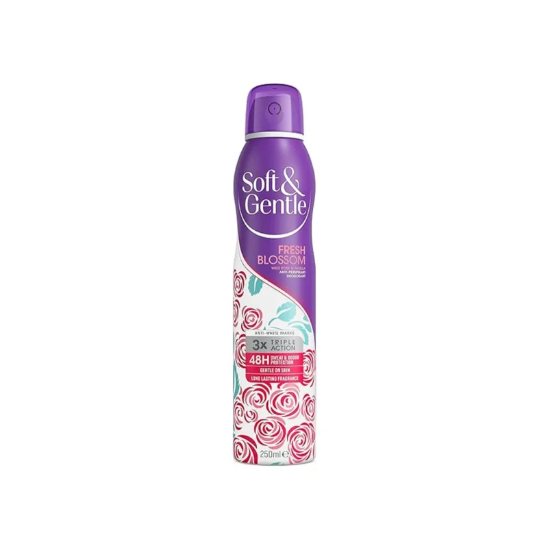 اسپری ضدتعریق زنانه Soft & Gentle مدل Fresh Blossom حجم 250 میل - Image 1