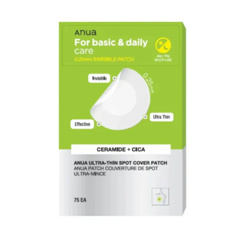 پچ ضدجوش بی‌رنگ آنوا Ultra-Thin Ceramide + Cica (75عددی) - Image 1