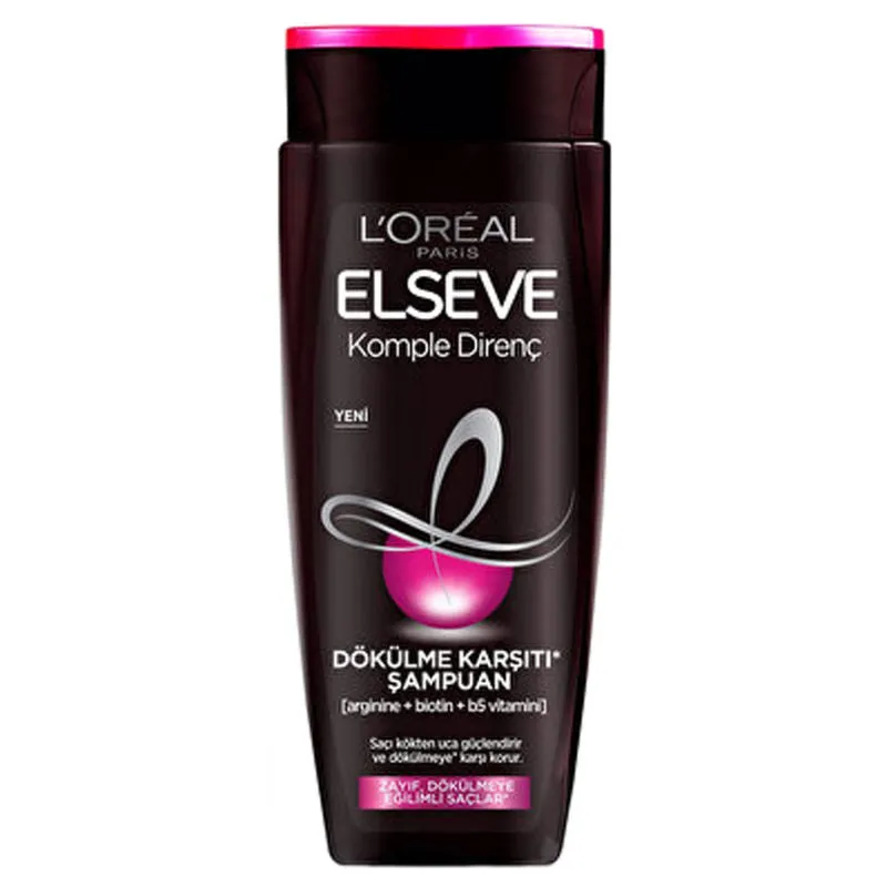 elseve-komple-direnc-shampoo شامپو ضدریزش لورال مدل Complete Resistance حجم 450 میل - Image 1