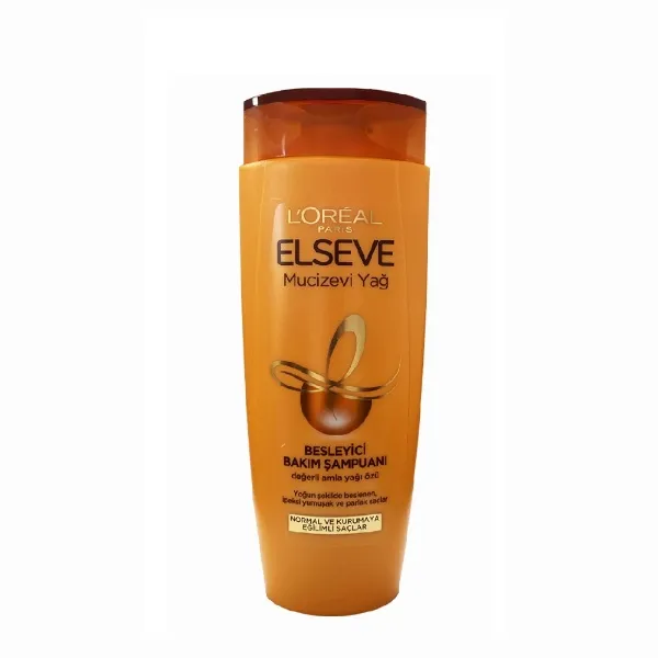 elseve-miraculous-oil-shampoo شامپو تغذیه کننده لورال مدل Miraculous Oil حجم 450 میل - Image 1