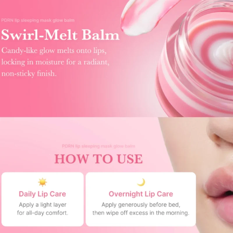 ماسک لب شب مدیکیوب PDRN Pink Swirl - Image 4