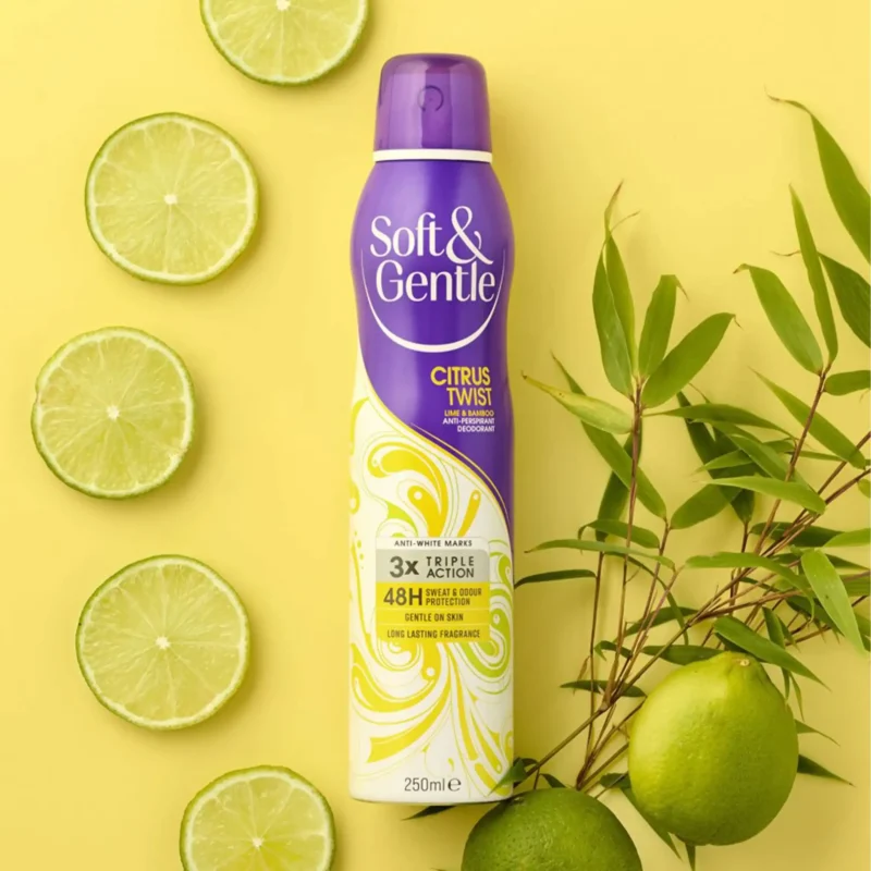 اسپری ضدتعریق زنانه Soft & Gentle مدل Citrus Twist حجم 250 میل - Image 2