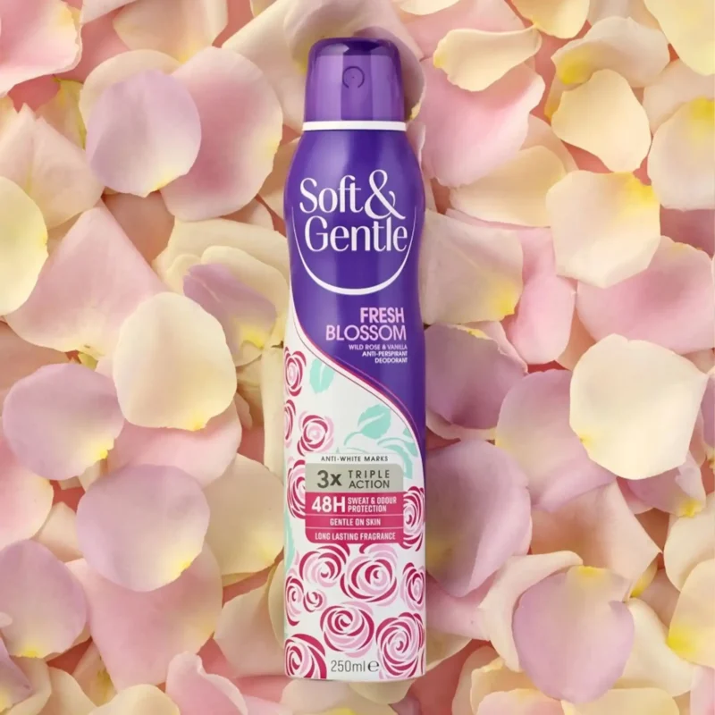 اسپری ضدتعریق زنانه Soft & Gentle مدل Fresh Blossom حجم 250 میل - Image 2
